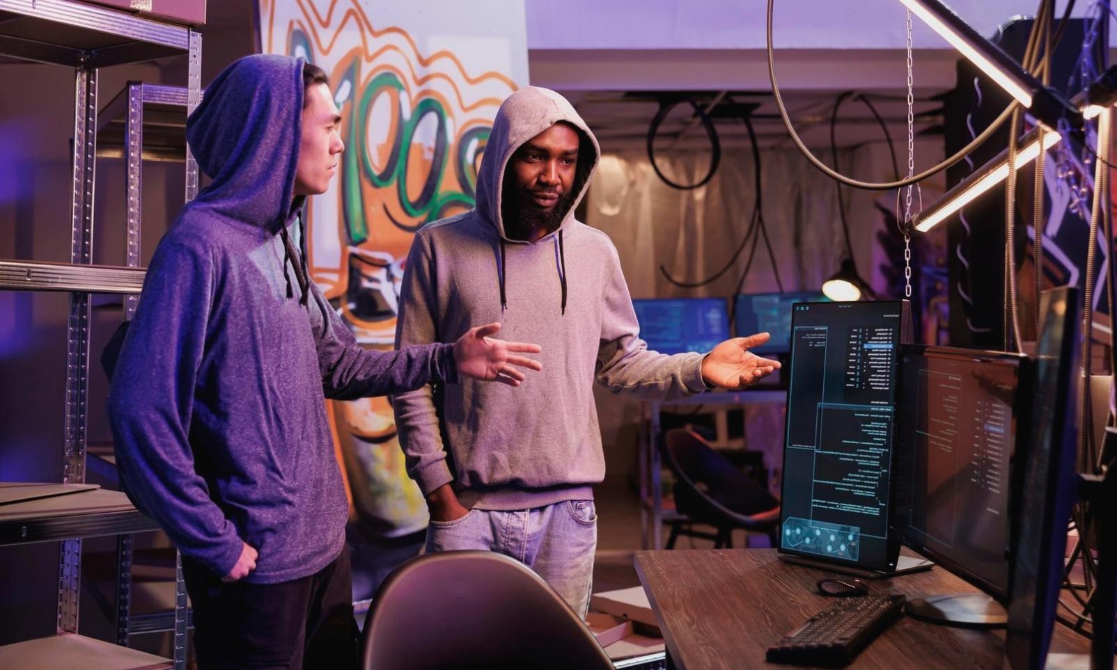 Advanced DevOps training facility with multiple workstations and cloud infrastructure setup